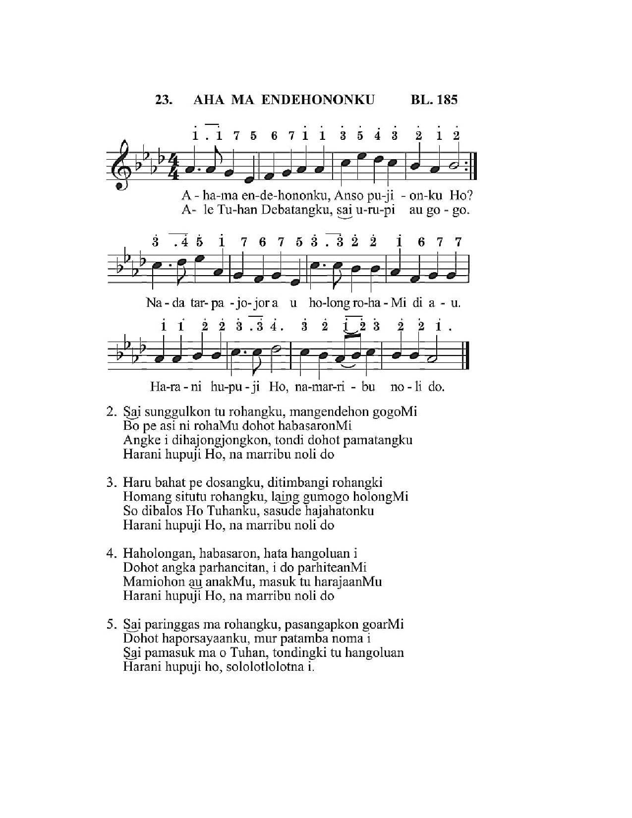 BEAM NO 23 AHA MA ENDEHONONKU