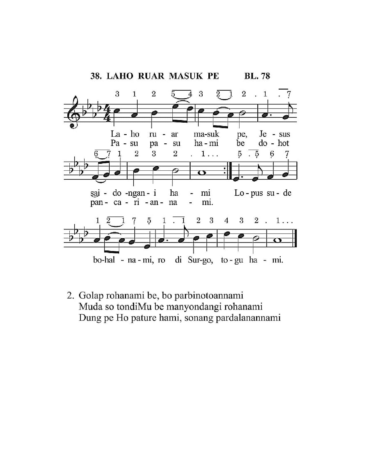 BEAM 38 LAHO RUAR MASUK PE