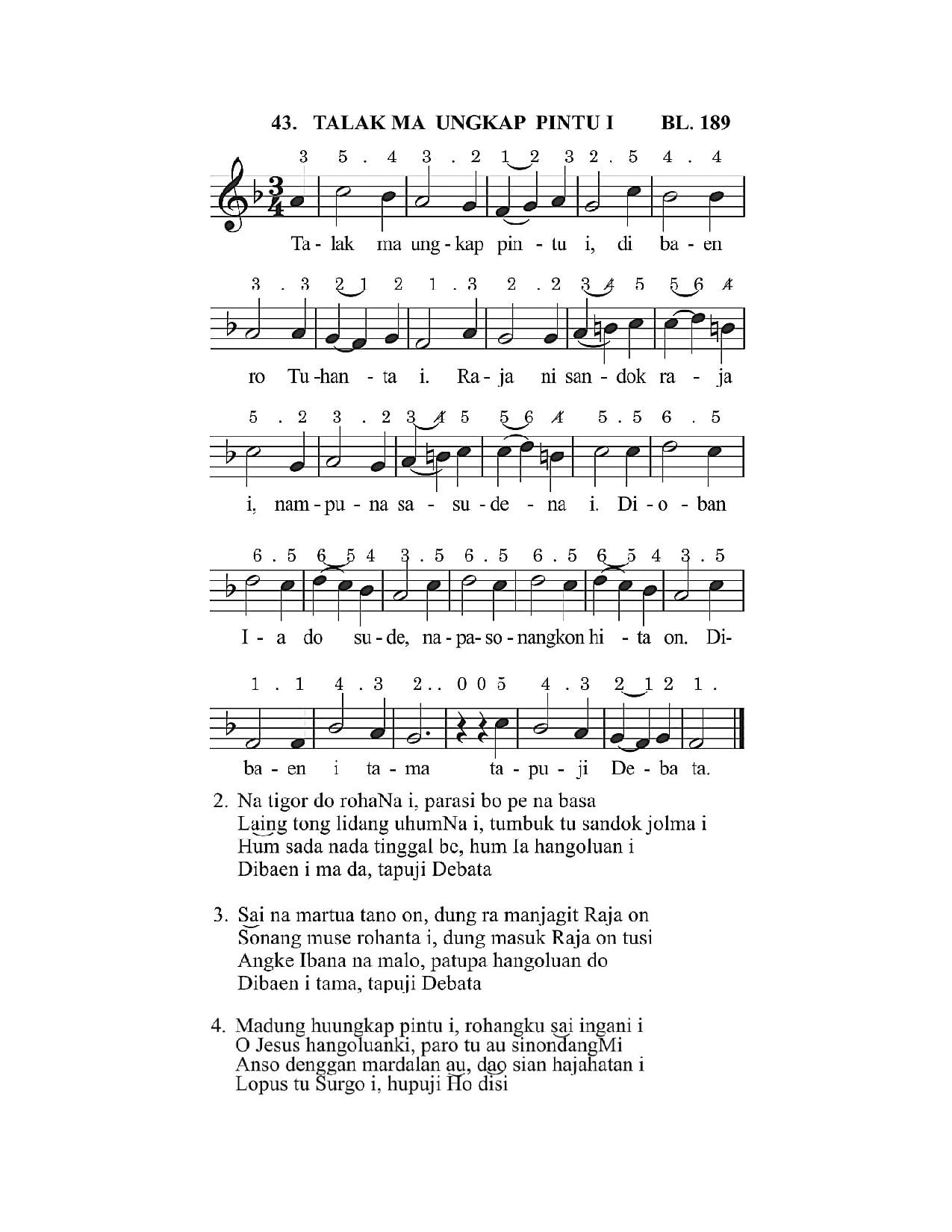 BEAM 43 TALAK MA UNGKAP PINTU I