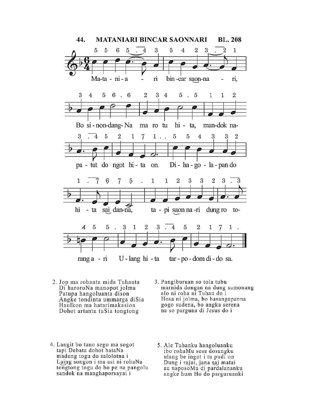 BEAM 44 MATANIARI BINCAR SAONNARI