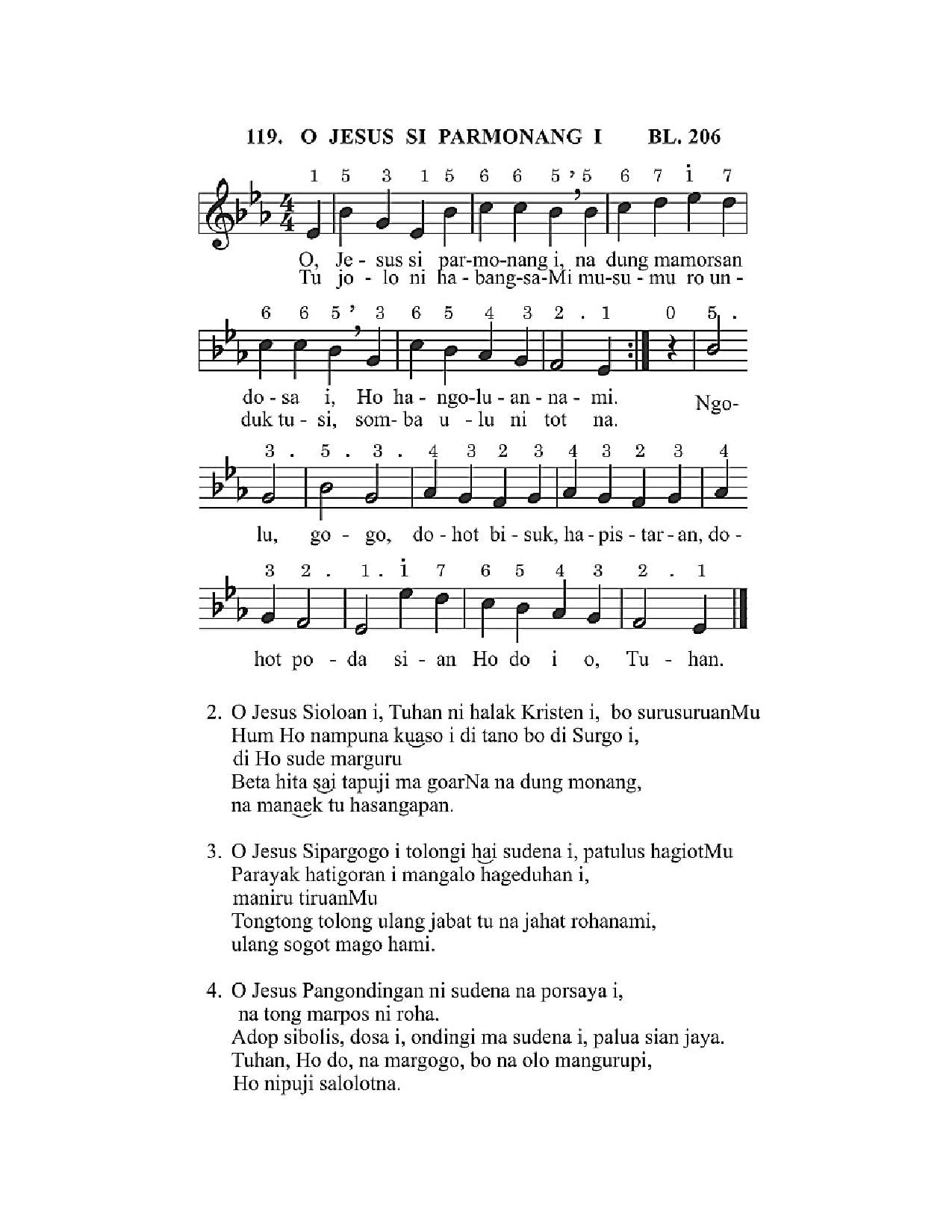 BEAM 119 O JESUS SI PARMONANG I