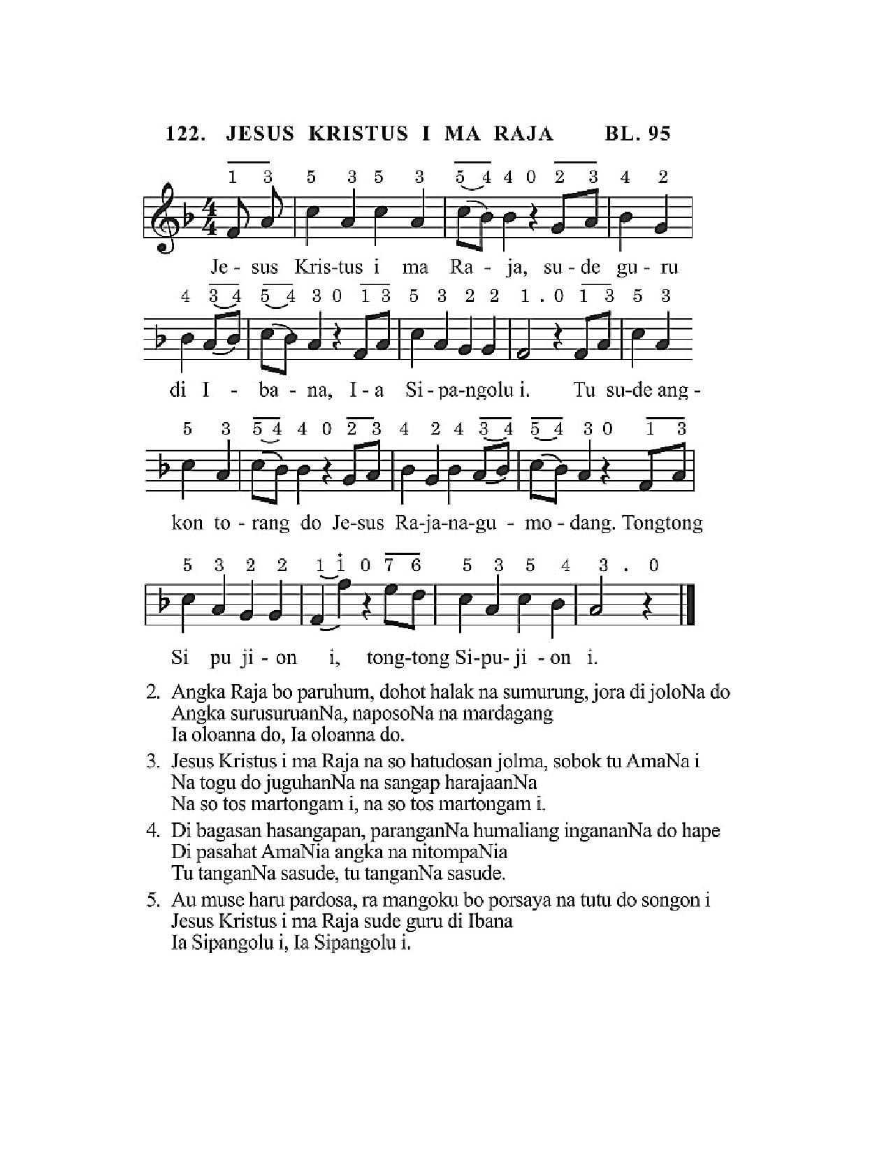 BEAM 122 JESUS  KRISTUS  I  MA  RAJA