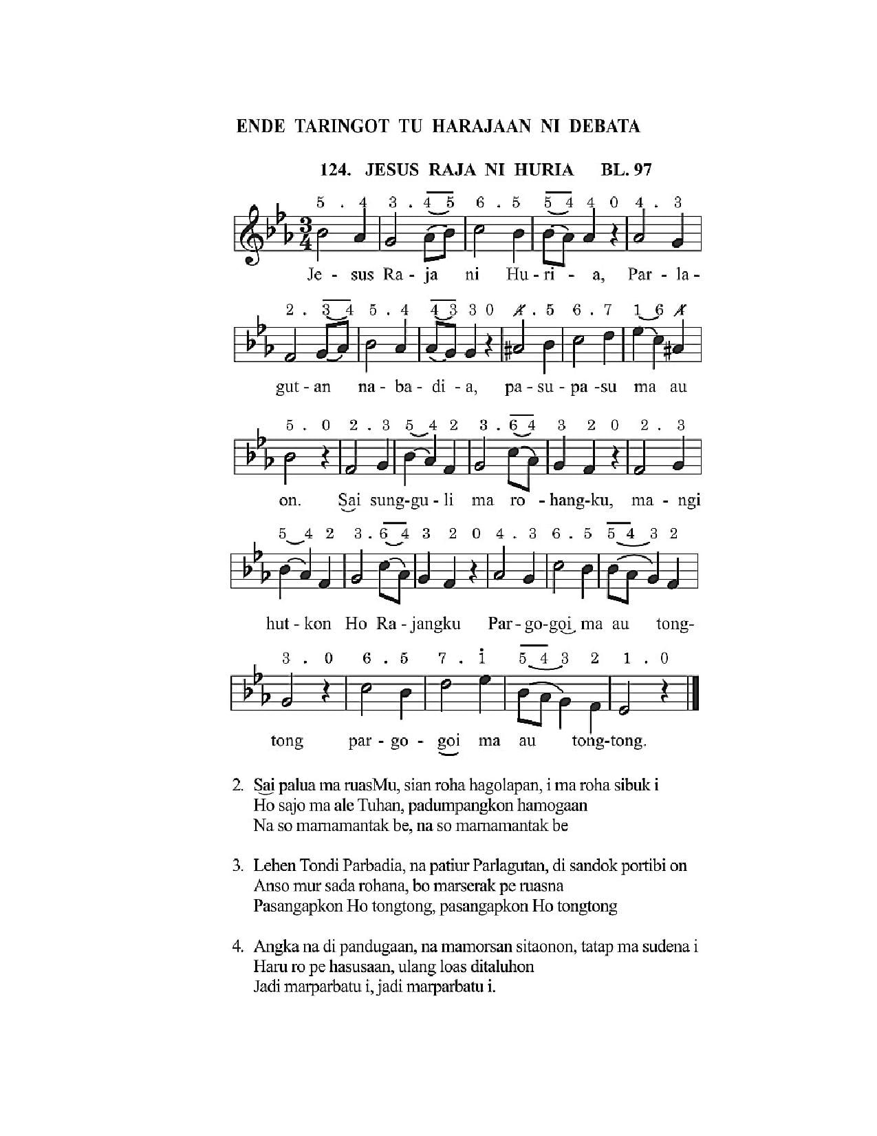 BEAM 124 JESUS  RAJA NI  HURIA