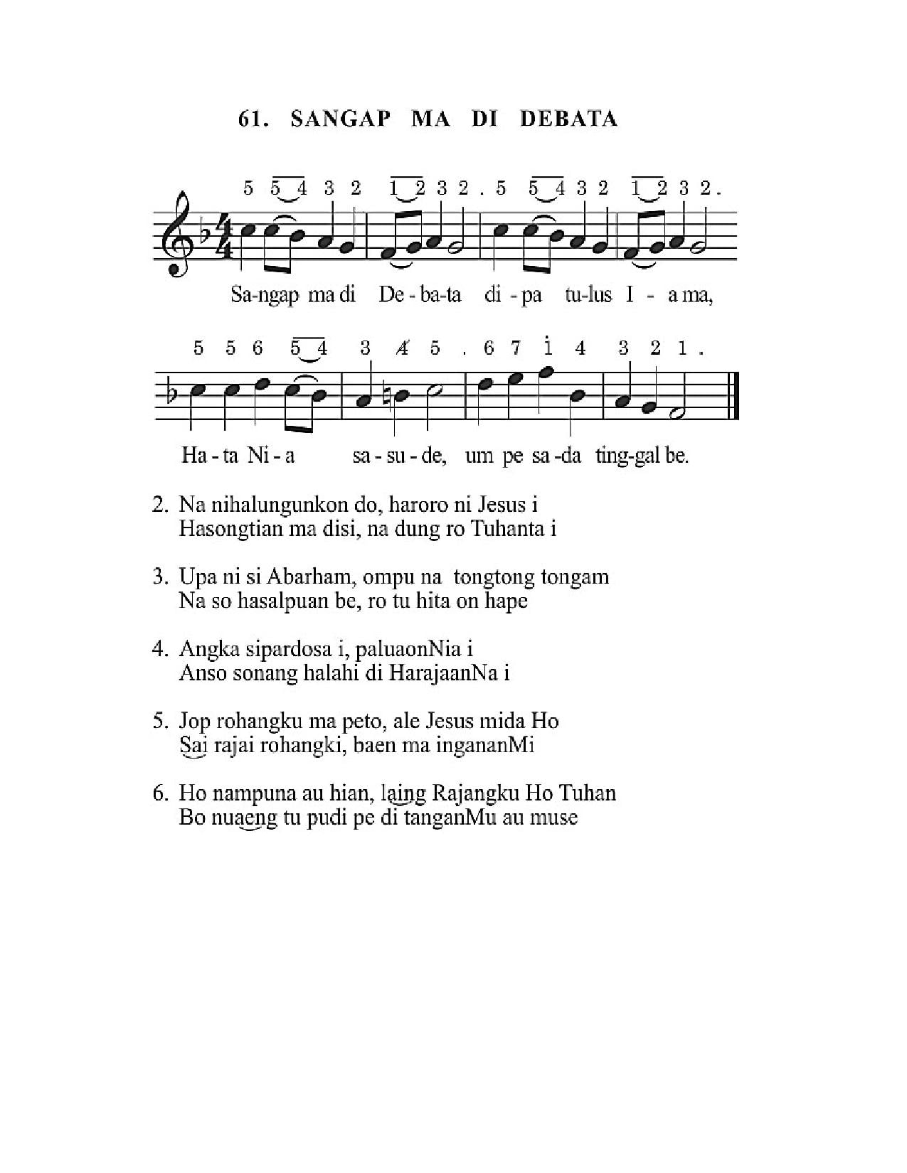 BEAM 61 SANGAP MA DI DEBATA