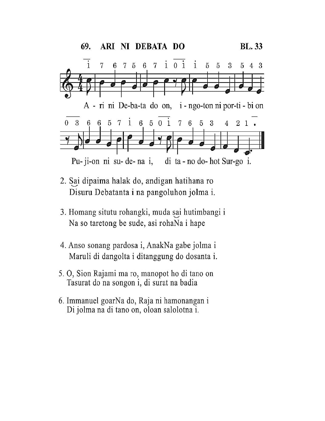 BEAM 69 ARI NI DEBATA DO