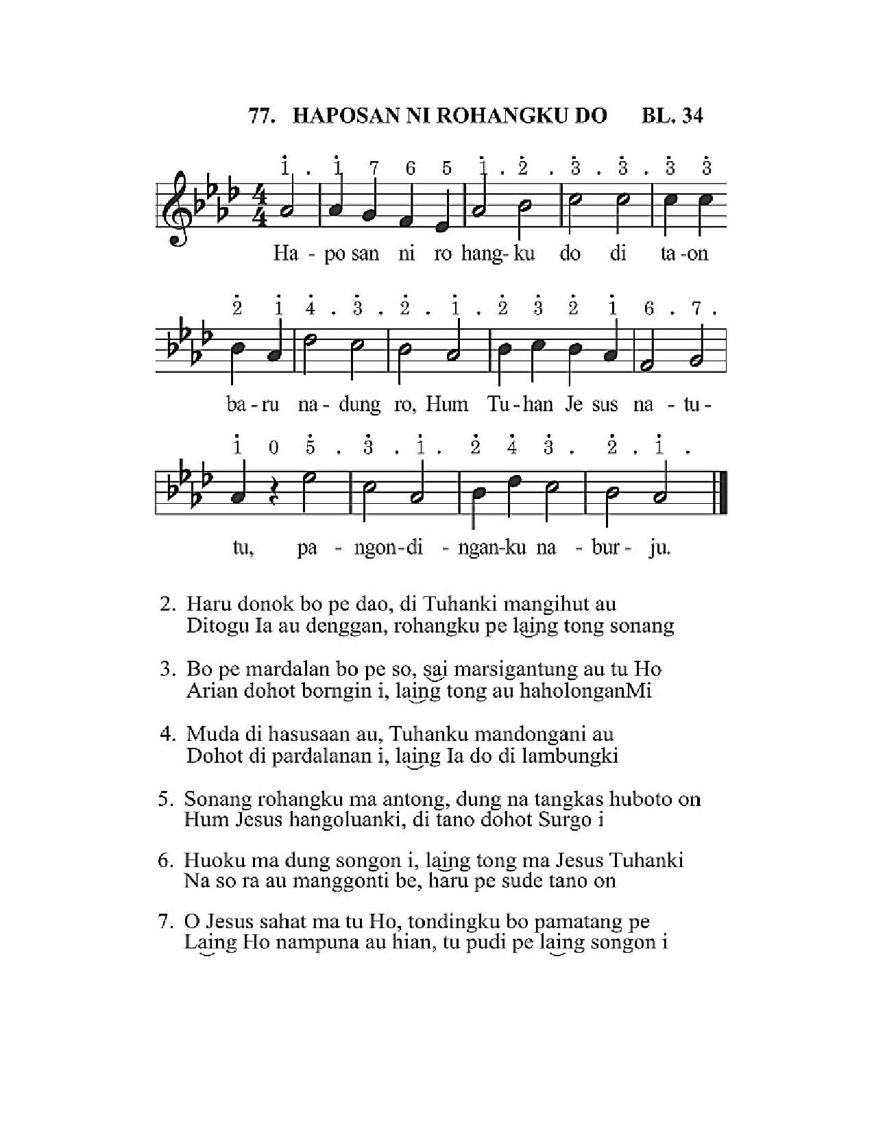 BEAM 77 HAPOSAN NI ROHANGKU DO