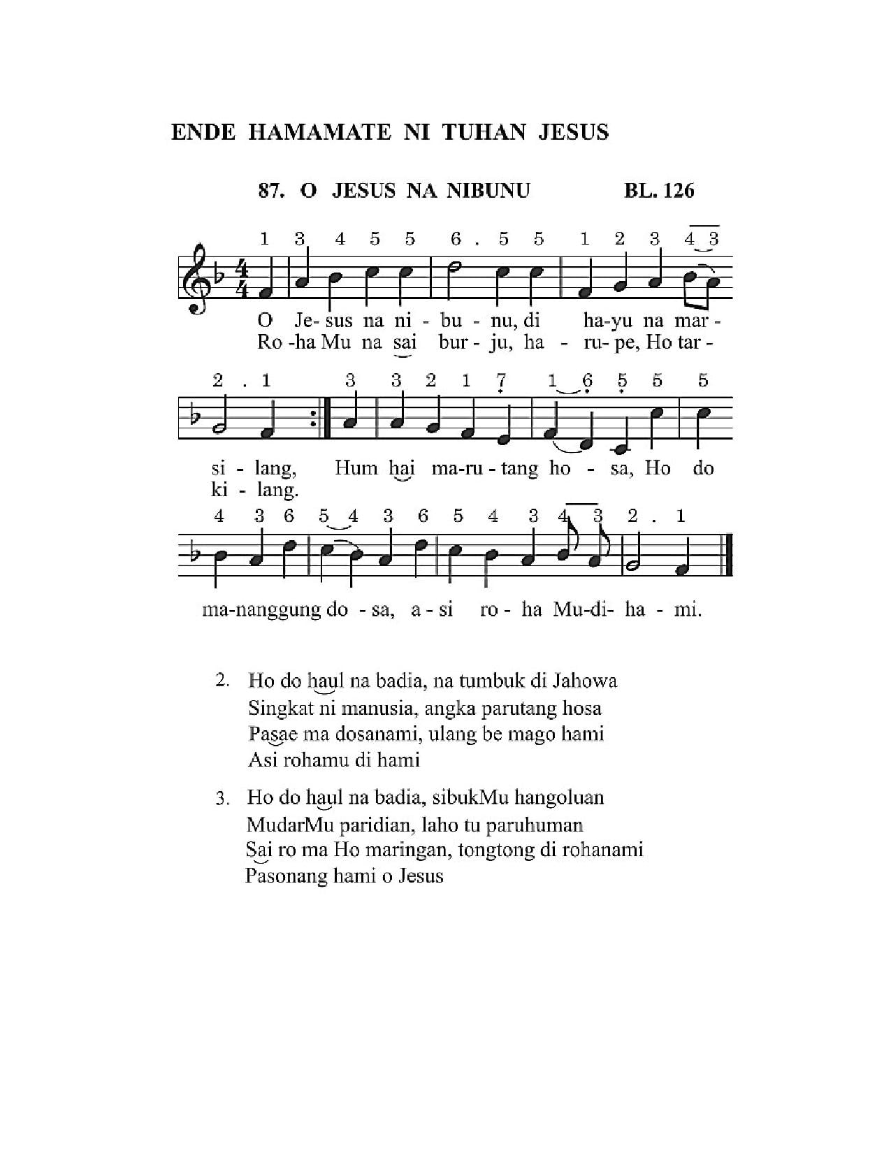 BEAM 87 O JESUS NA NIBUNU