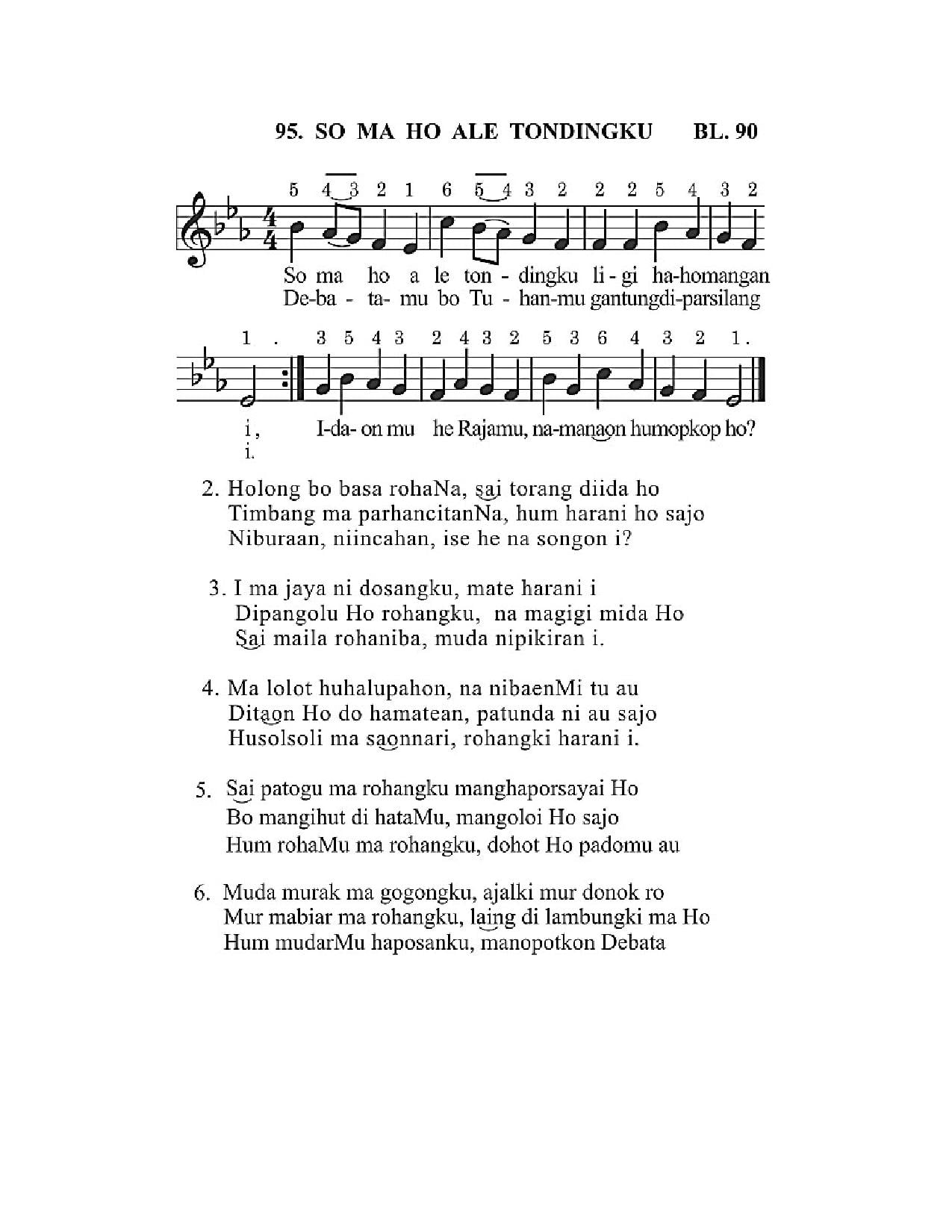 BEAM 95 SO  MA HO ALE TONDINGKU