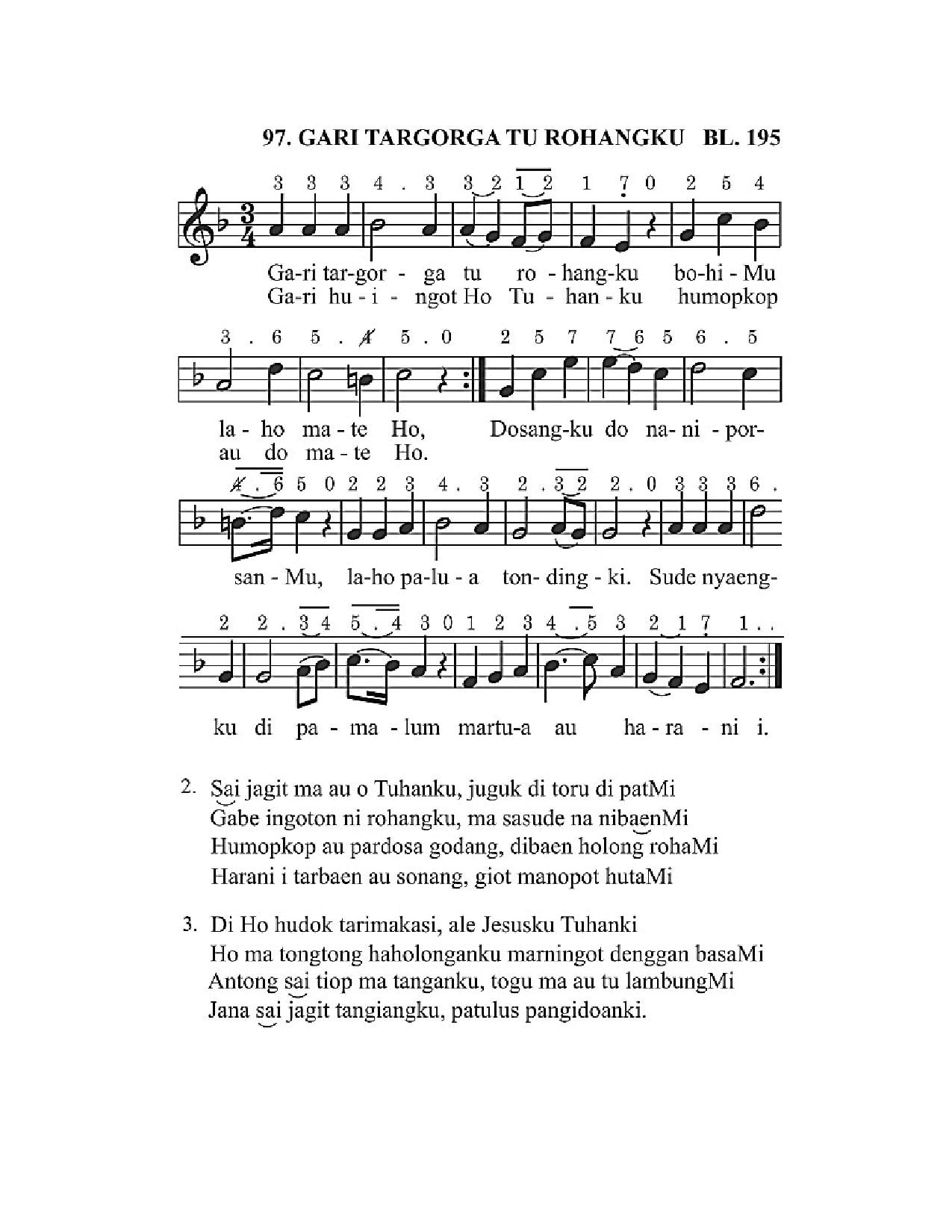 BEAM 97 GARI TARGORGA TU ROHANGKU