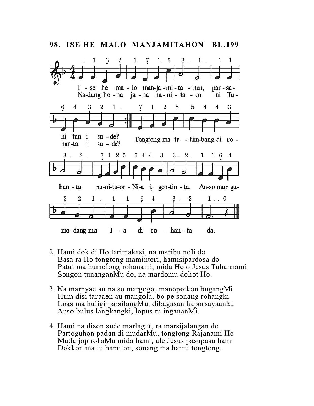 BEAM 98 ISE HE MALO MANJAMITAHON